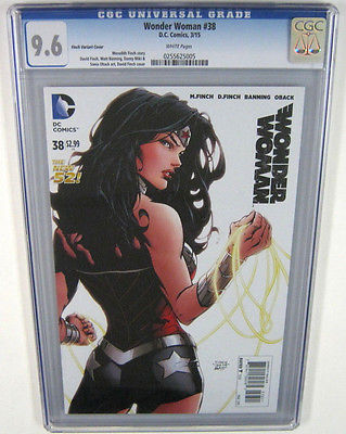 Wonder Woman Finch Variant Cover Cgc Graded Dc Comics