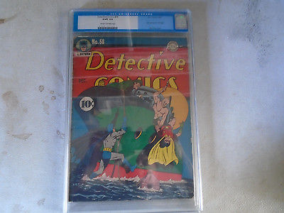 Detective Comics 58 DC Comics Golden Age 1941 1st appearance Penguin CGC 30