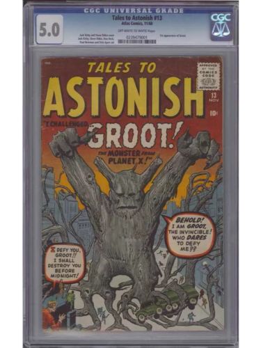 Tales To Astonish  13  CGC 50  1st Appearance of Groot