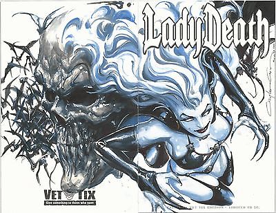 LADY DEATH 1 VET TIX EDITION ORIGINAL COVER CLAYTON CRAIN CGC 98 PULIDO