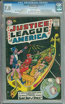 Justice League of America  3  Slave Ship of Space   CGC 70 scarce book 